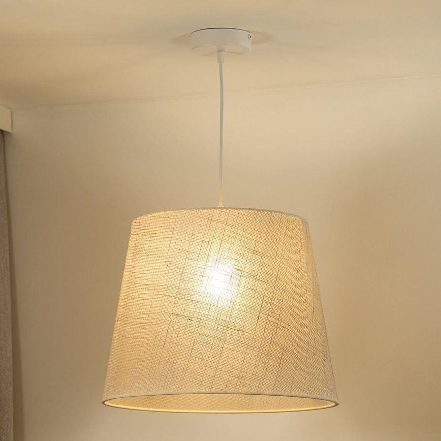 Duolla - Lestenec na vrvici YUTE 1xE27/15W/230V pr. 38 cm siva