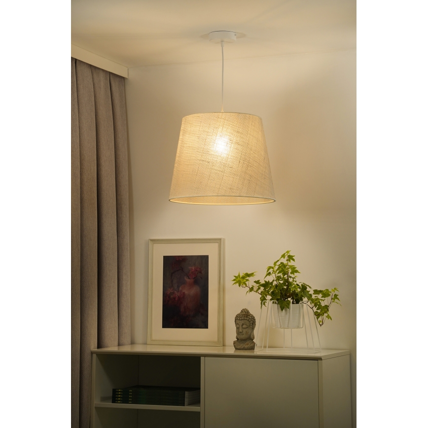 Duolla - Lestenec na vrvici YUTE 1xE27/15W/230V pr. 38 cm siva
