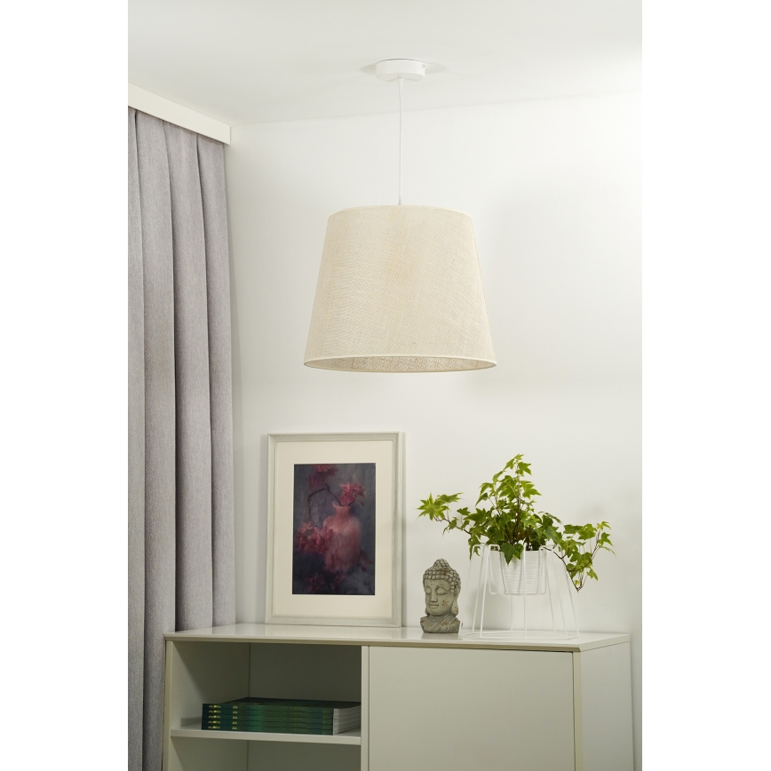 Duolla - Lestenec na vrvici YUTE 1xE27/15W/230V pr. 38 cm siva