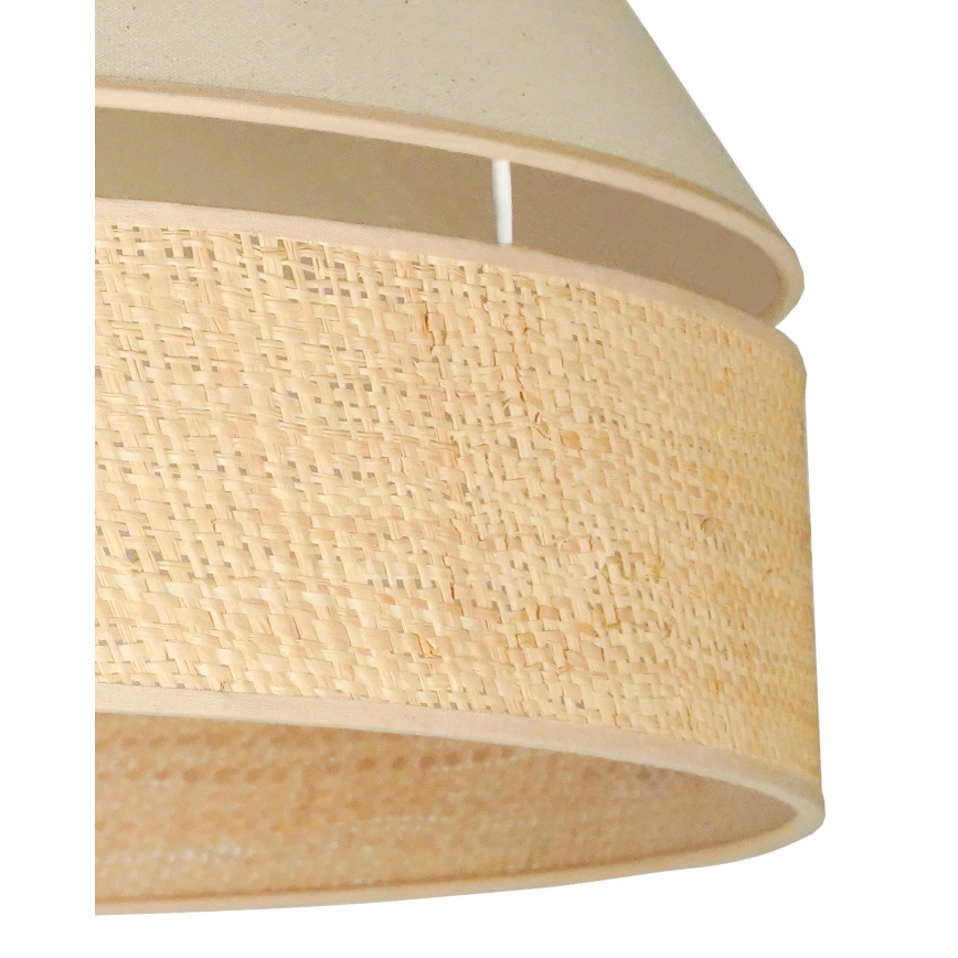 Duolla - Lestenec na vrvici YUTE AVIGNON 1xE27/15W/230V pr. 60 cm krem barva/bež