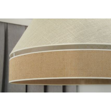 Duolla - Lestenec na vrvici YUTE AVIGNON 1xE27/15W/230V pr. 60 cm siva/rjava