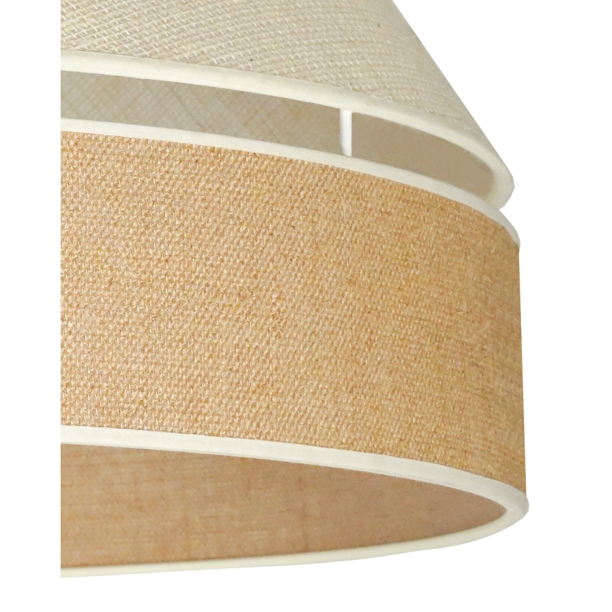 Duolla - Lestenec na vrvici YUTE AVIGNON 1xE27/15W/230V pr. 60 cm siva/rjava