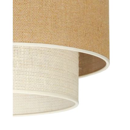 Duolla - Lestenec na vrvici YUTE BOHO 1xE27/15W/230V pr. 45 cm rjava/krem barva