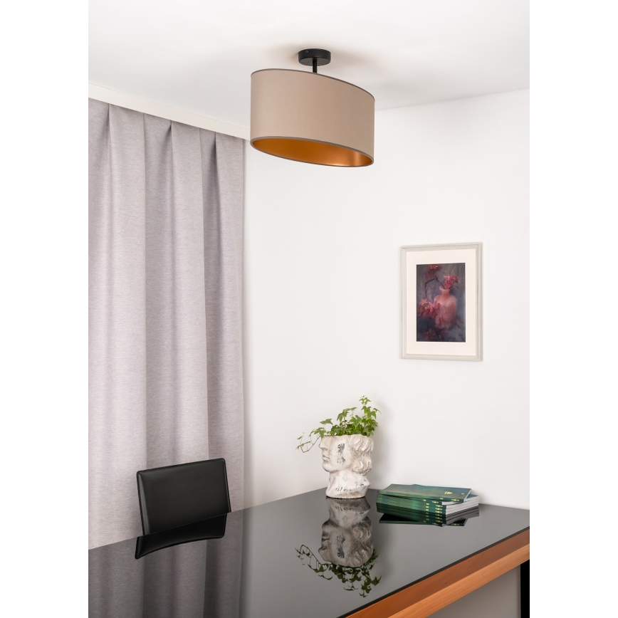 Duolla - Lestenec OVAL VEGAN 1xE27/15W/230V bež
