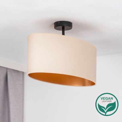 Duolla - Lestenec OVAL VEGAN 1xE27/15W/230V krem barva