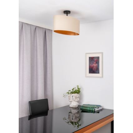 Duolla - Lestenec OVAL VEGAN 1xE27/15W/230V krem barva