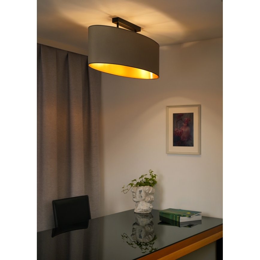 Duolla - Lestenec OVAL VEGAN 2xE27/15W/230V bež