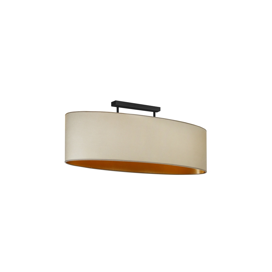 Duolla - Lestenec OVAL VEGAN 2xE27/15W/230V bež