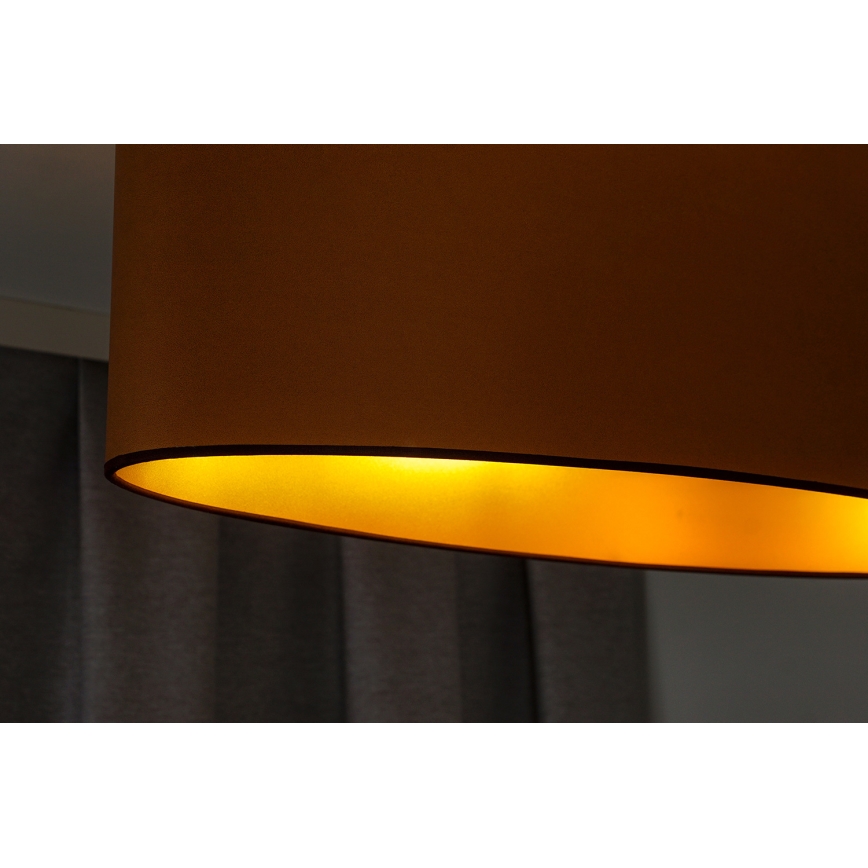 Duolla - Lestenec OVAL VEGAN 2xE27/15W/230V rjava