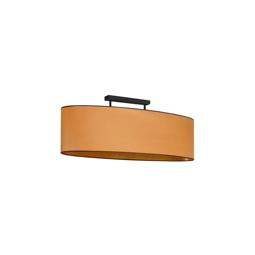 Duolla - Lestenec OVAL VEGAN 2xE27/15W/230V rjava