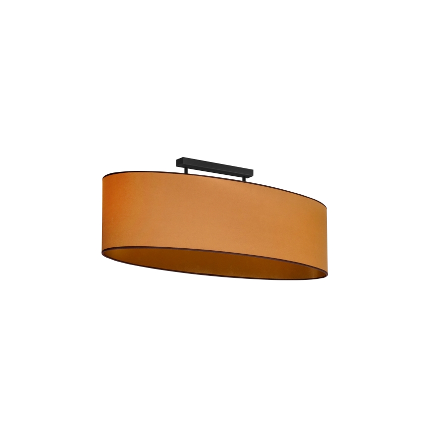 Duolla - Lestenec OVAL VEGAN 2xE27/15W/230V rjava