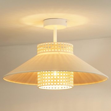 Duolla - Lestenec RIO RATTAN 1xE27/15W/230V pr. 45 cm bež/ratan