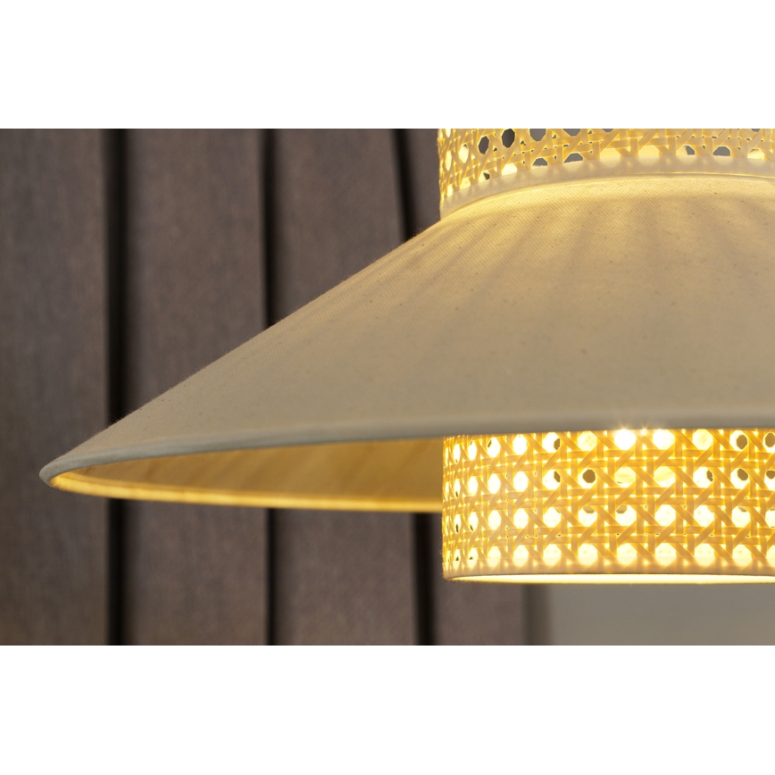 Duolla - Lestenec RIO RATTAN 1xE27/15W/230V pr. 45 cm bež/ratan