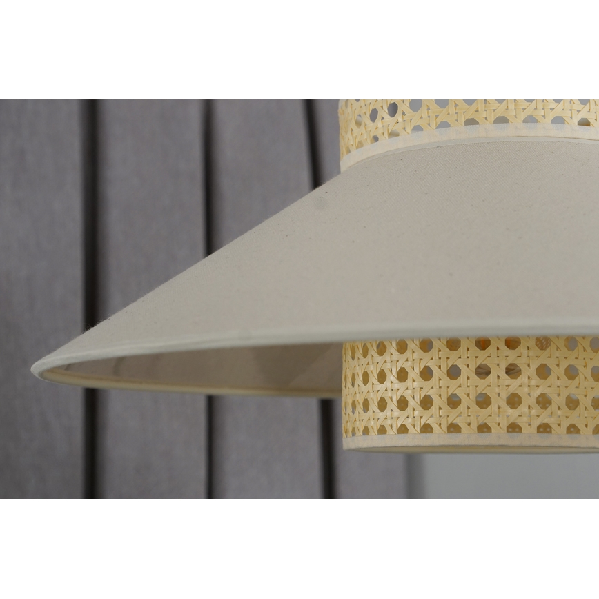 Duolla - Lestenec RIO RATTAN 1xE27/15W/230V pr. 45 cm bež/ratan