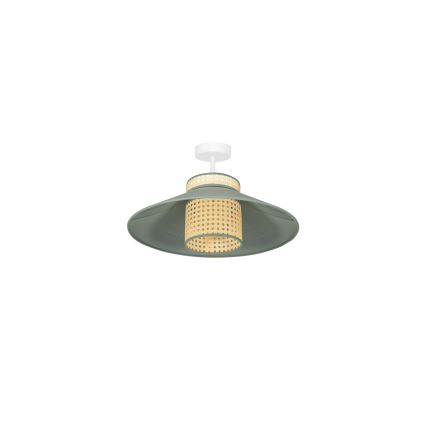 Duolla - Lestenec RIO RATTAN 1xE27/15W/230V pr. 45 cm zelena/ratan