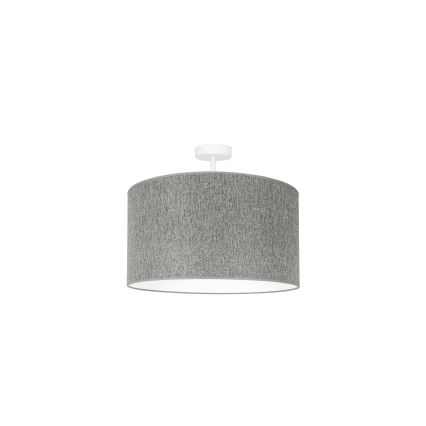 Duolla - Lestenec ROLLER ECO RECYCLING 1xE27/15W/230V pr. 45 cm siva