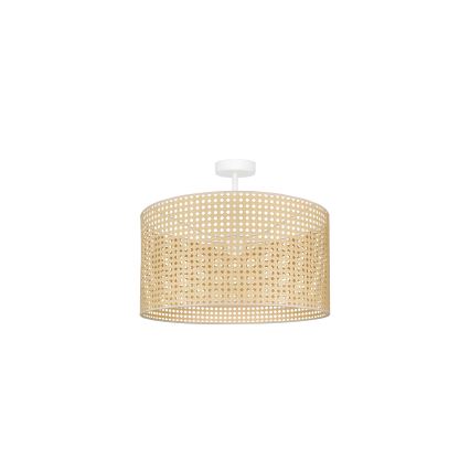 Duolla - Lestenec ROLLER RATTAN 1xE27/15W/230V pr. 45 cm bež