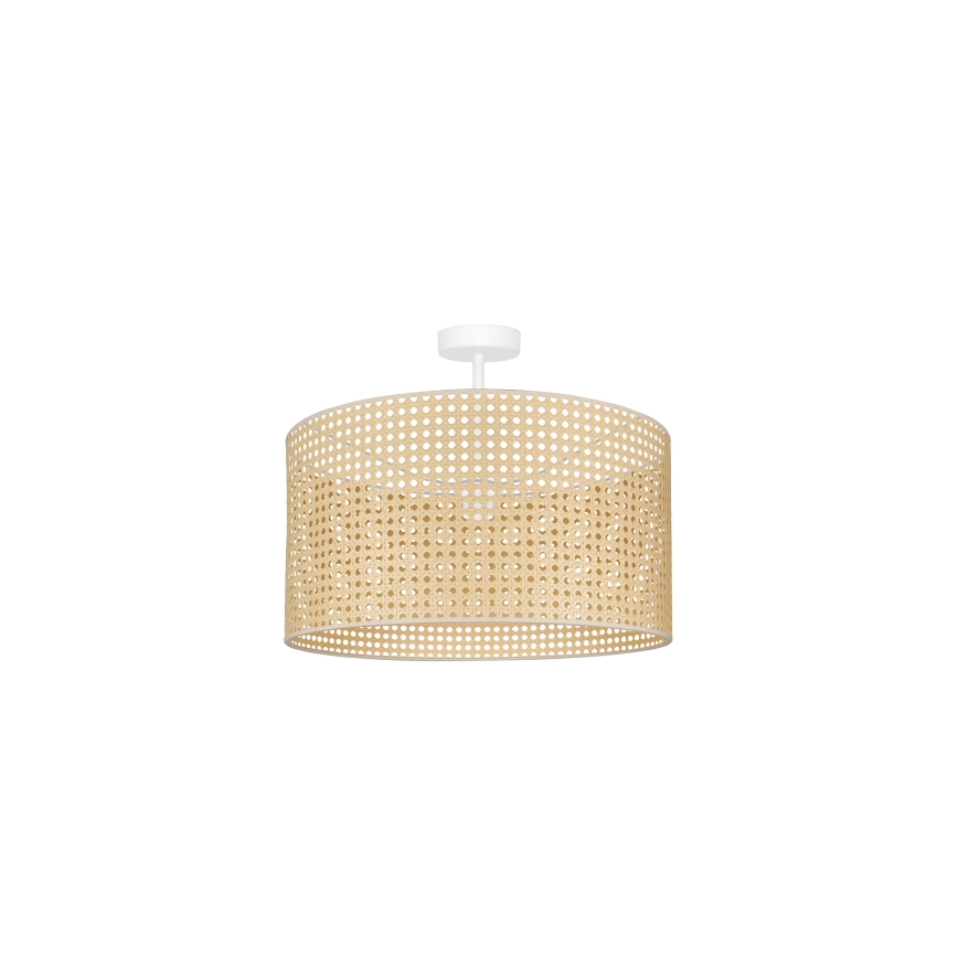 Duolla - Lestenec ROLLER RATTAN 1xE27/15W/230V pr. 45 cm bež