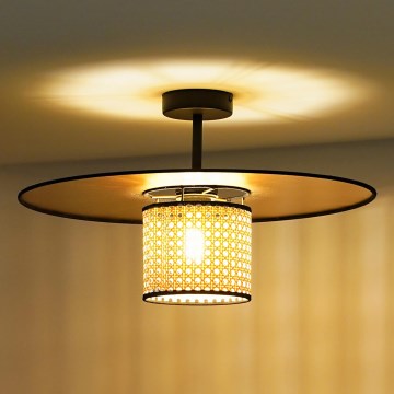 Duolla - Lestenec TOKYO RATTAN 1xE27/15W/230V pr. 50 cm zlata/ratan