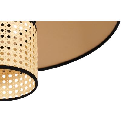 Duolla - Lestenec TOKYO RATTAN 1xE27/15W/230V pr. 50 cm zlata/ratan