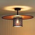 Duolla - Lestenec TOKYO SHINY 1xE27/15W/230V pr. 50 cm črna/baker