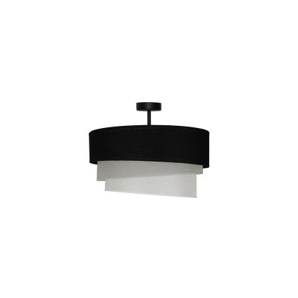 Duolla - Lestenec TRIO 1xE27/15W/230V pr. 45 cm črna/siva/bela