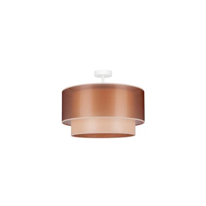 Duolla - Lestenec WOOD BOHO 1xE27/15W/230V pr. 45 cm baker/bež