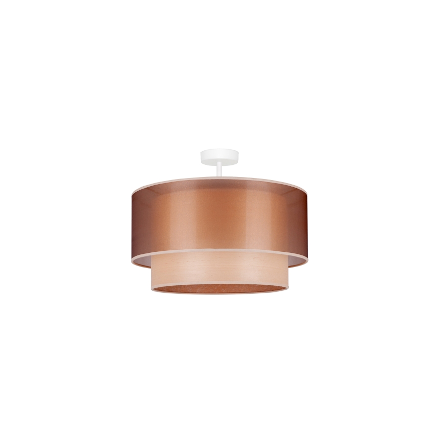 Duolla - Lestenec WOOD BOHO 1xE27/15W/230V pr. 45 cm baker/bež
