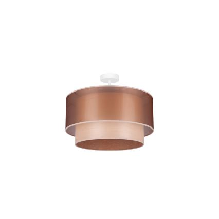Duolla - Lestenec WOOD BOHO 1xE27/15W/230V pr. 45 cm baker/bež