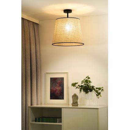 Duolla - Lestenec YUTE 1xE27/15W/230V pr. 38 cm siva/črna