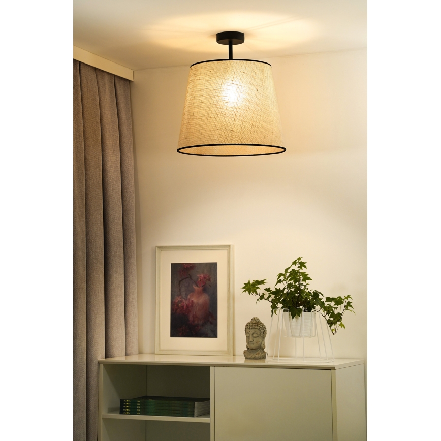Duolla - Lestenec YUTE 1xE27/15W/230V pr. 38 cm siva/črna