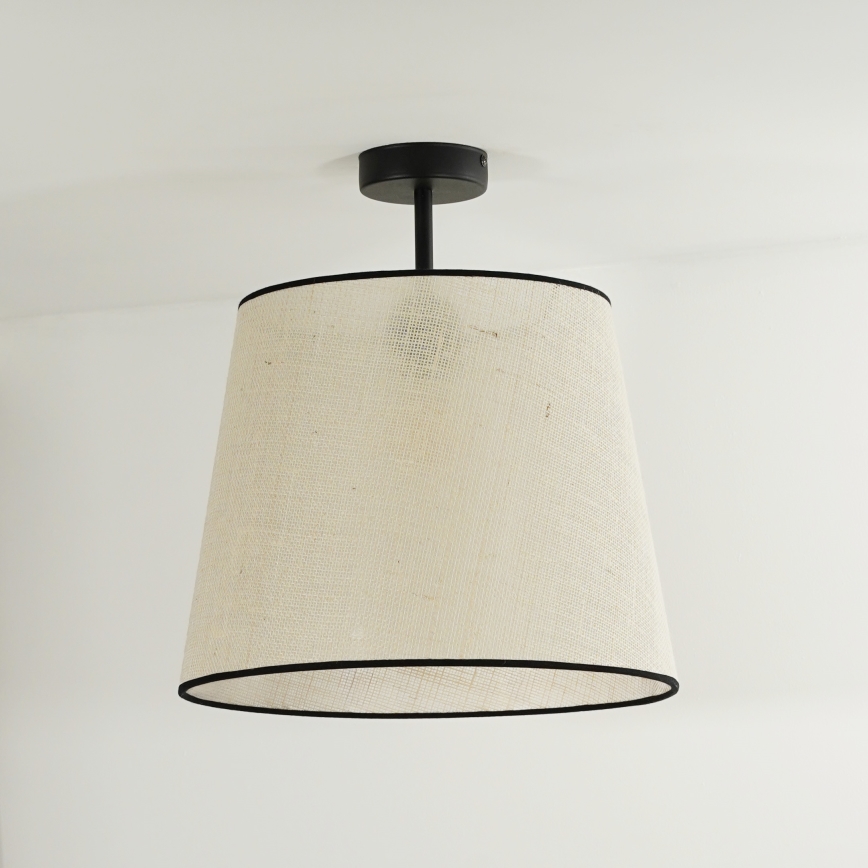 Duolla - Lestenec YUTE 1xE27/15W/230V pr. 38 cm siva/črna