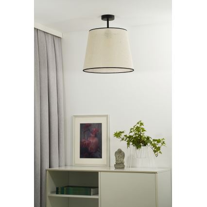 Duolla - Lestenec YUTE 1xE27/15W/230V pr. 38 cm siva/črna
