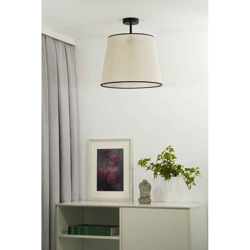 Duolla - Lestenec YUTE 1xE27/15W/230V pr. 38 cm siva/črna