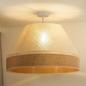 Duolla - Lestenec YUTE AVIGNON 1xE27/15W/230V pr. 60 cm krem barva/bež