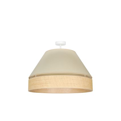 Duolla - Lestenec YUTE AVIGNON 1xE27/15W/230V pr. 60 cm krem barva/bež