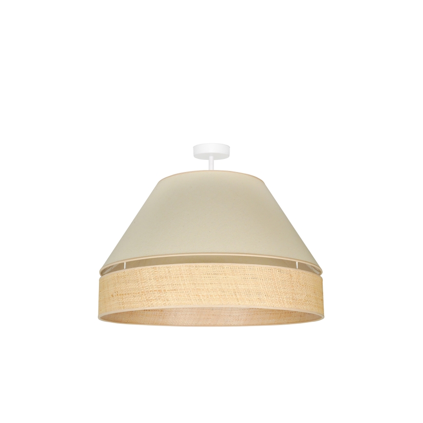 Duolla - Lestenec YUTE AVIGNON 1xE27/15W/230V pr. 60 cm krem barva/bež