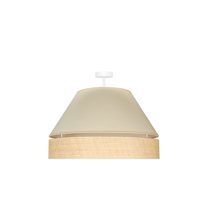 Duolla - Lestenec YUTE AVIGNON 1xE27/15W/230V pr. 60 cm krem barva/bež