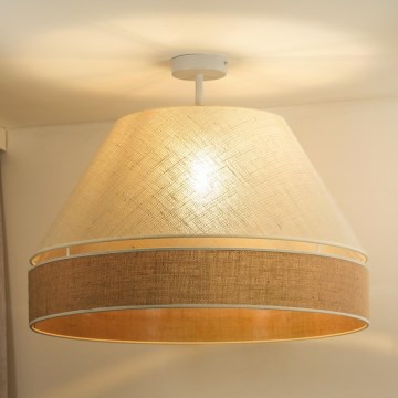 Duolla - Lestenec YUTE AVIGNON 1xE27/15W/230V pr. 60 cm siva/rjava