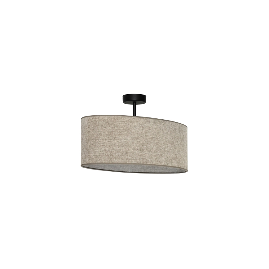 Duolla - Nadgradni lestenec OVAL 1xE27/15W/230V rjava