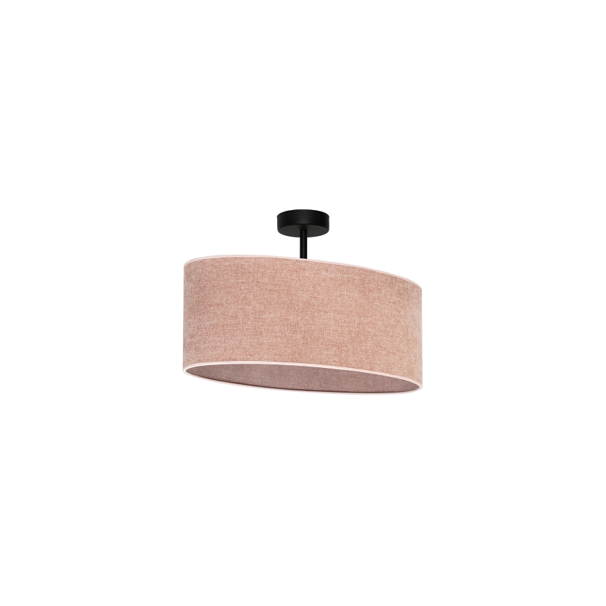 Duolla - Nadgradni lestenec OVAL 1xE27/15W/230V roza