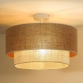 Duolla - Nadgradni lestenec YUTE BOHO 1xE27/15W/230V pr. 45 cm rjava/krem barva