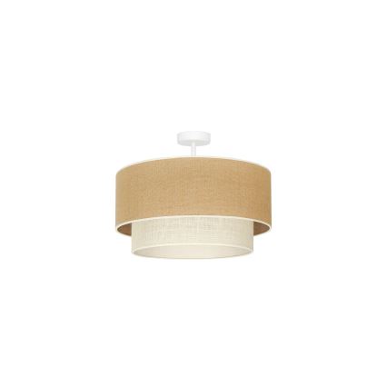 Duolla - Nadgradni lestenec YUTE BOHO 1xE27/15W/230V pr. 45 cm rjava/krem barva