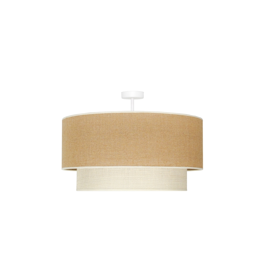 Duolla - Nadgradni lestenec YUTE BOHO 3xE27/15W/230V pr. 60 cm rjava/krem barva
