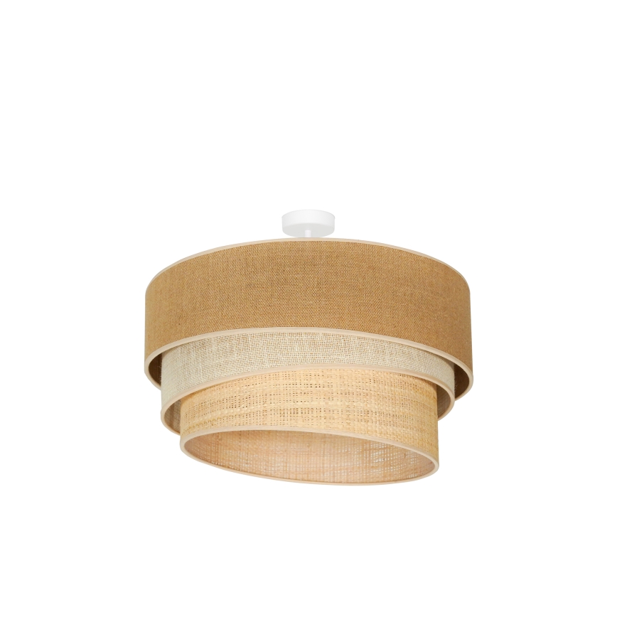 Duolla - Nadgradni lestenec YUTE TRIO 3xE27/15W/230V pr. 60 cm rjava/siva/bež