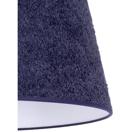 Duolla - Namizna svetilka BOUCLE 1xE27/15W/230V pr. 28 cm modra/les