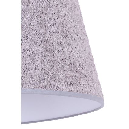 Duolla - Namizna svetilka BOUCLE 1xE27/15W/230V pr. 28 cm siva/les