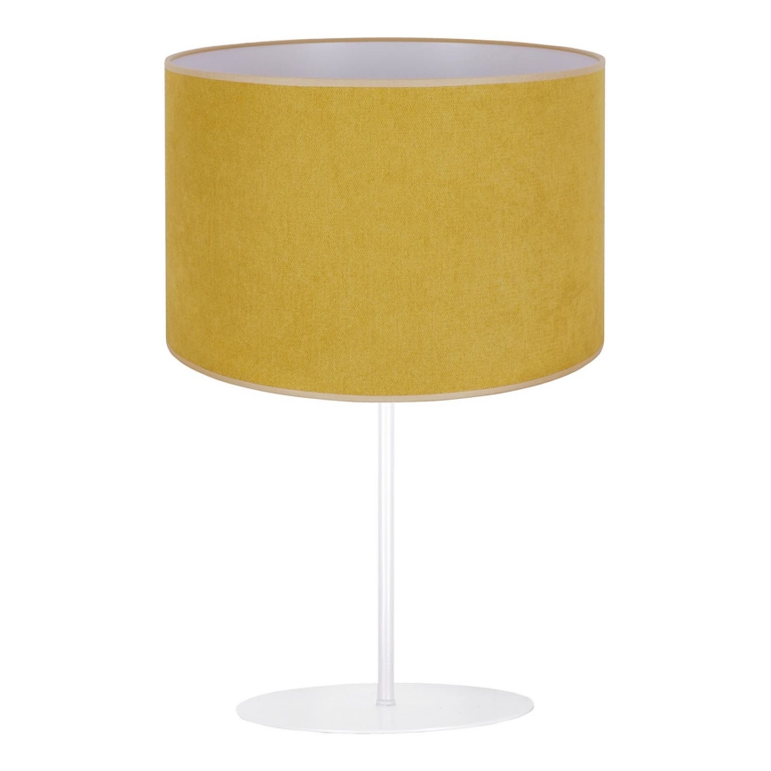 Duolla - Namizna svetilka BRISTOL 1xE14/15W/230V pr. 17,5 cm rumena/bela