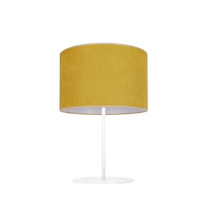 Duolla - Namizna svetilka BRISTOL 1xE14/15W/230V pr. 17,5 cm rumena/bela