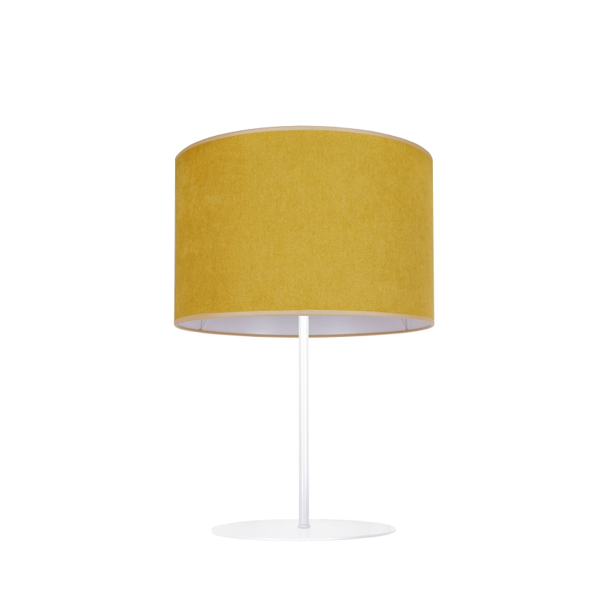 Duolla - Namizna svetilka BRISTOL 1xE14/15W/230V pr. 17,5 cm rumena/bela